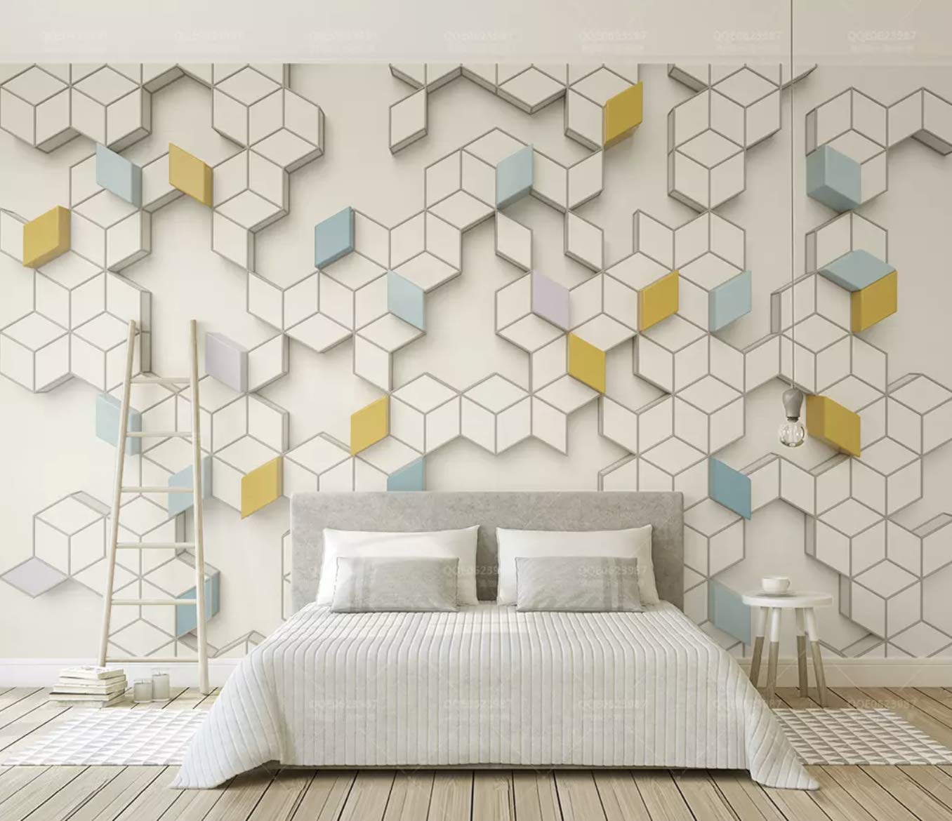 Geometric Pattern Wall Hexagon - HD Wallpaper 