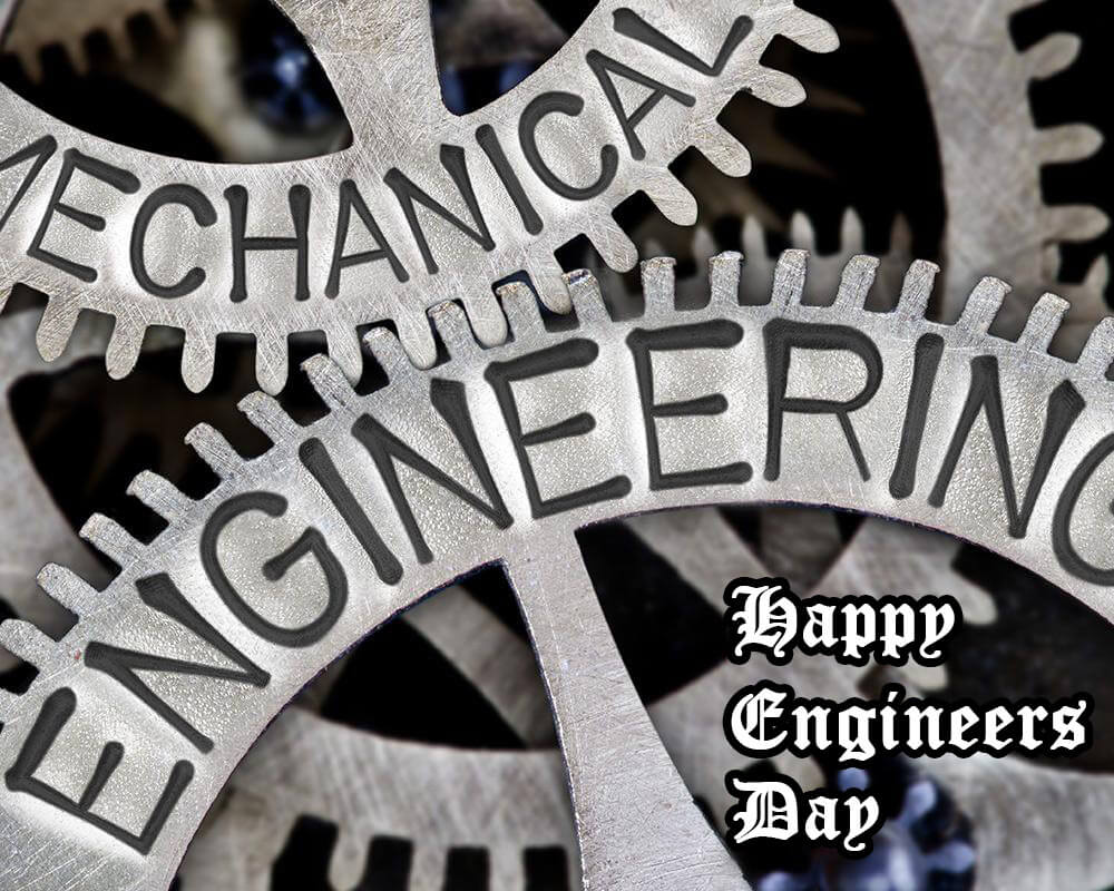 Happy Engineers Day Greetings Wishes Mechanical Engineering - Mechanical Engineering Wallpaper Download - HD Wallpaper 