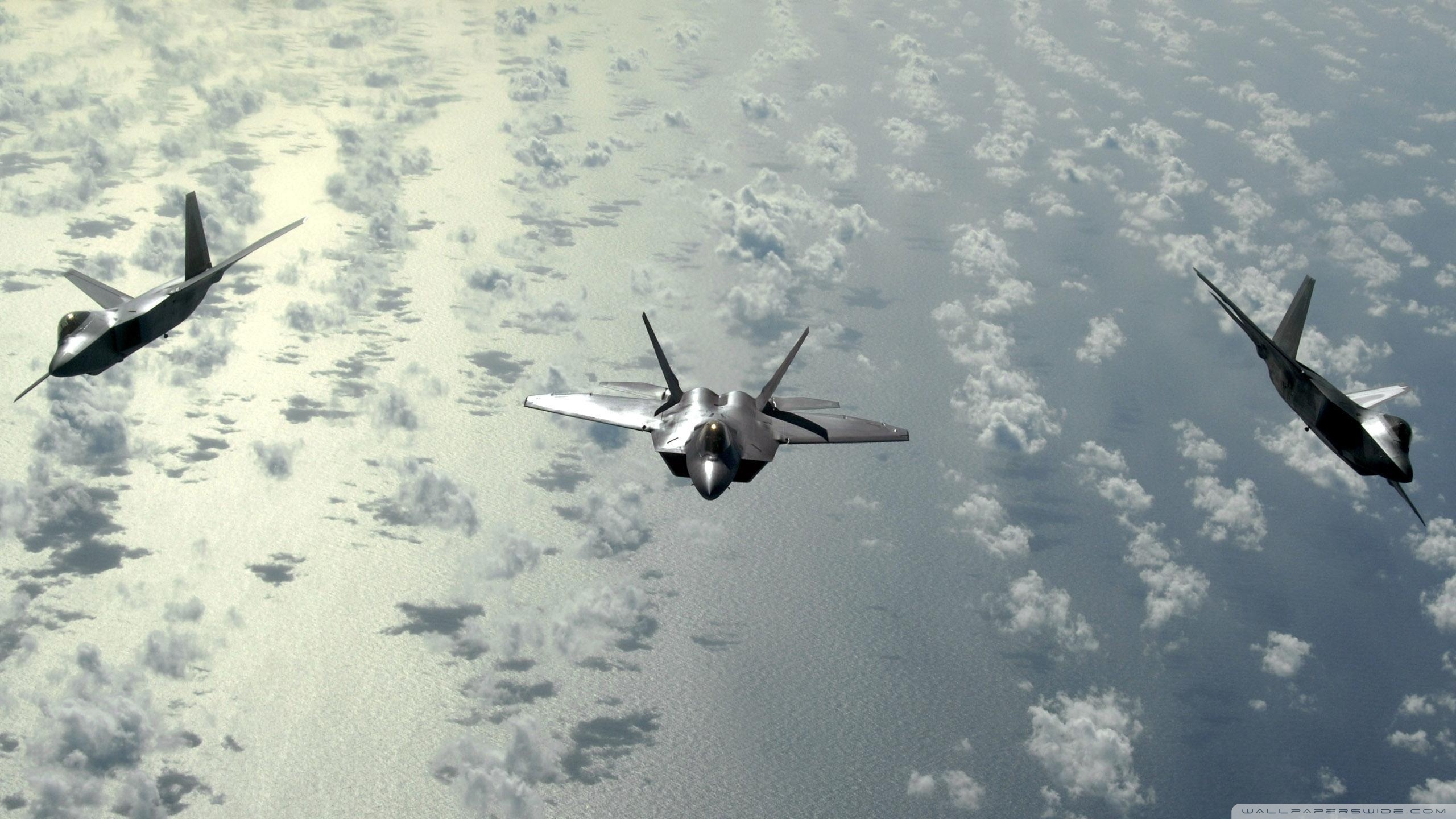 F 22 Raptor Squadron - HD Wallpaper 