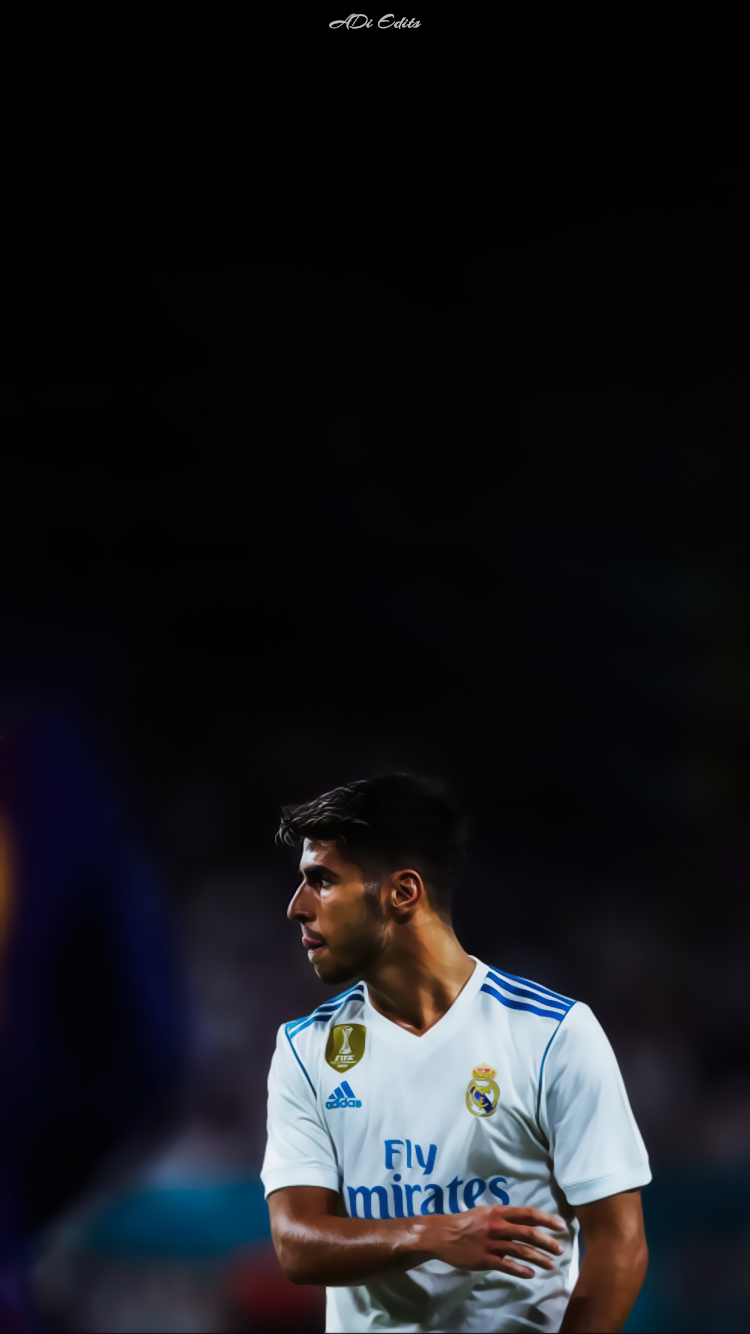 Real Madrid Iphone Wallpaper - Marco Asensio Side Face - HD Wallpaper 