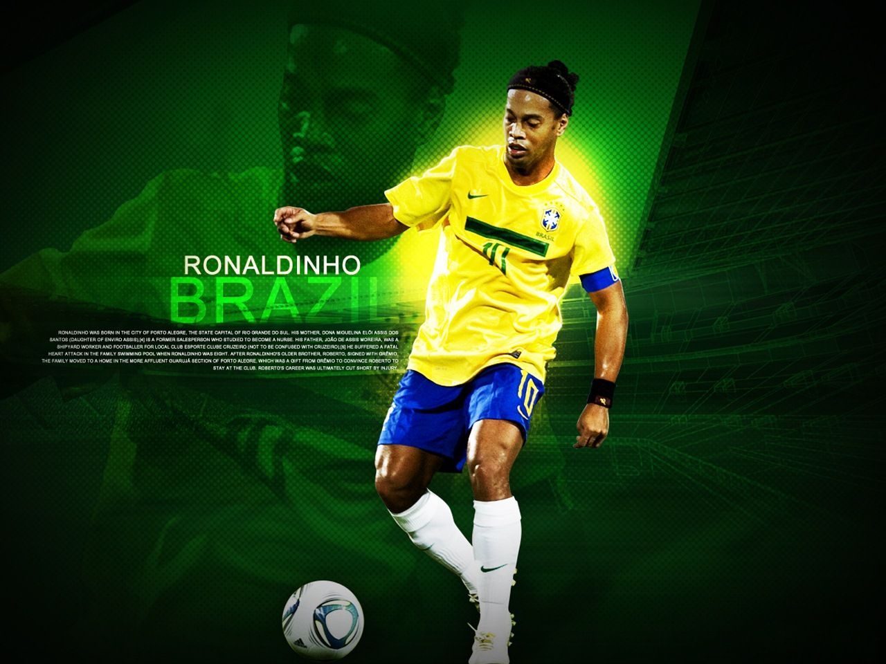Ronaldinho Brazil Hd Wallpaper - Ronaldinho Images Hd - HD Wallpaper 