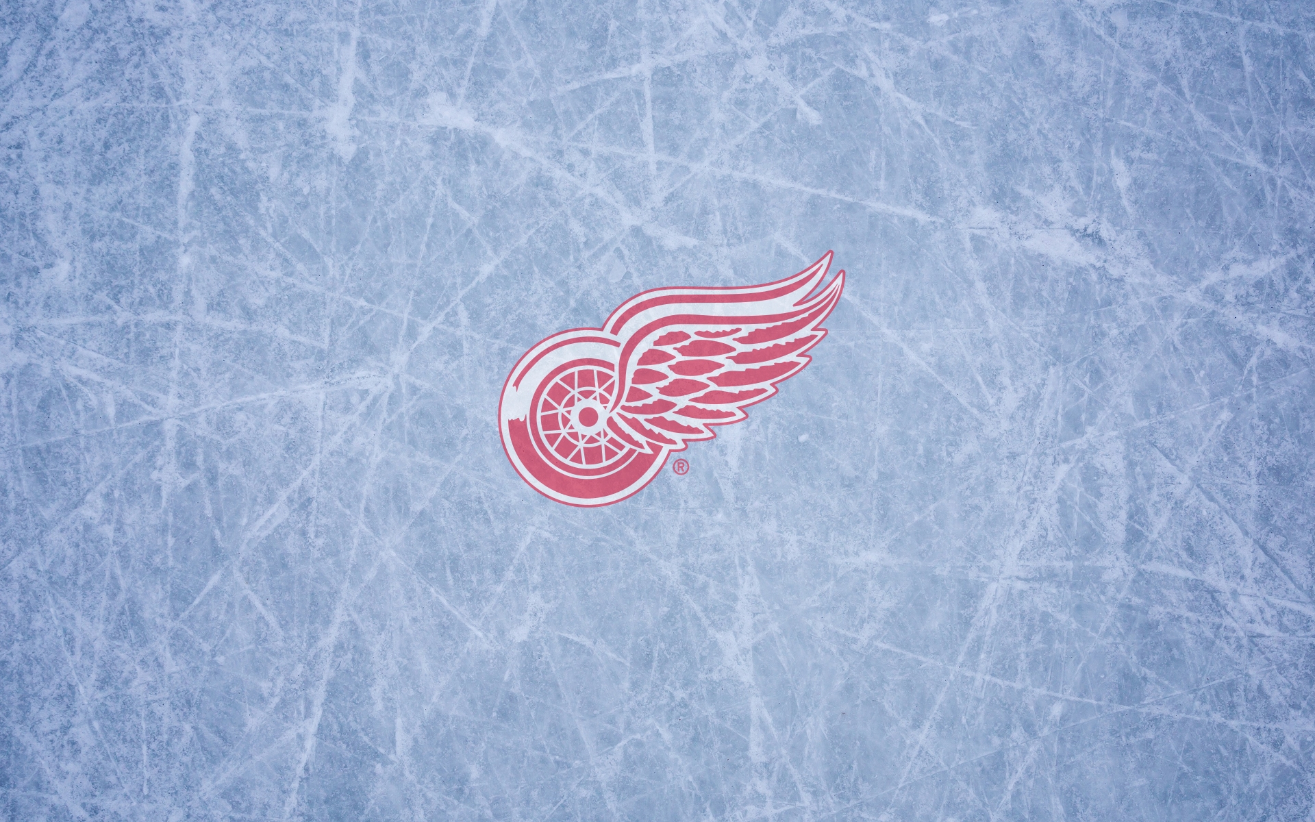 Detroit Red Wings Logo On Ice - HD Wallpaper 