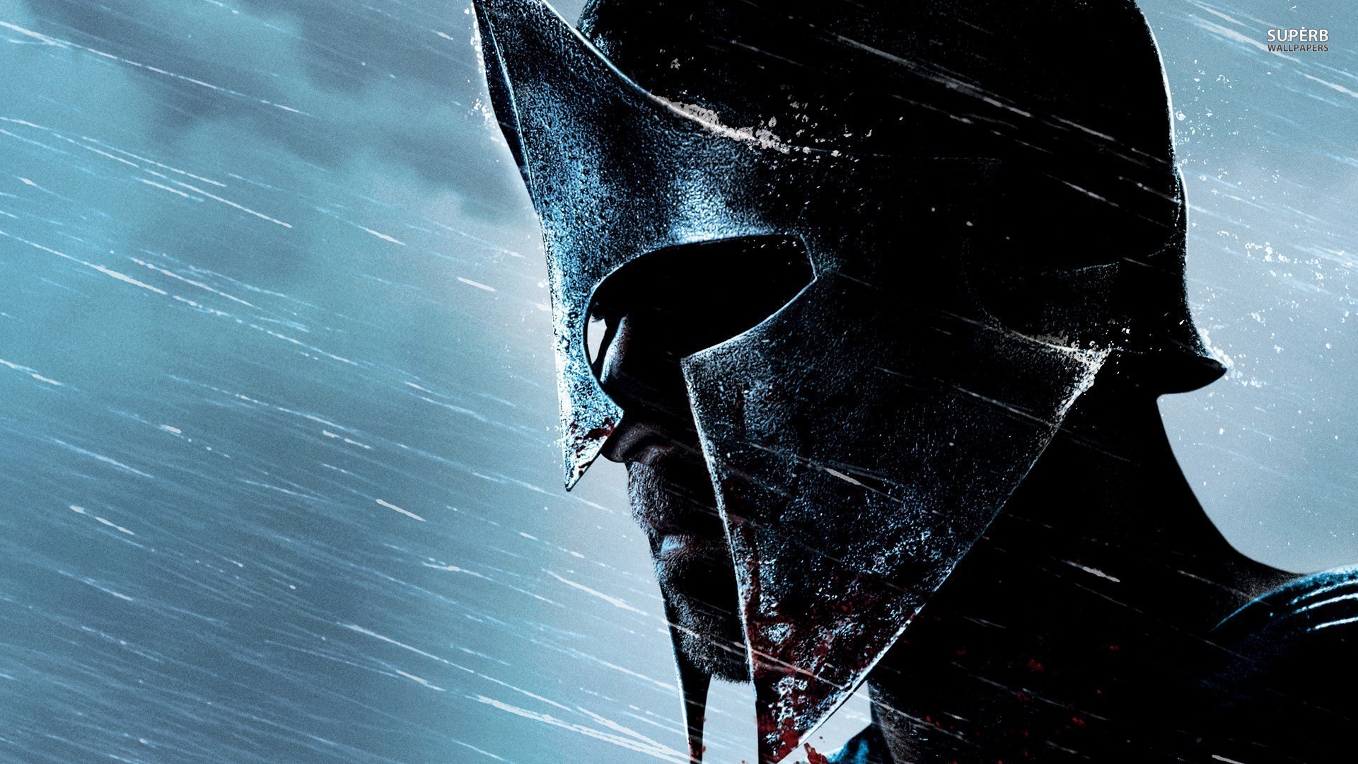 Spartan Wallpaper Hd For Android Apk - Warrior In The Rain - HD Wallpaper 