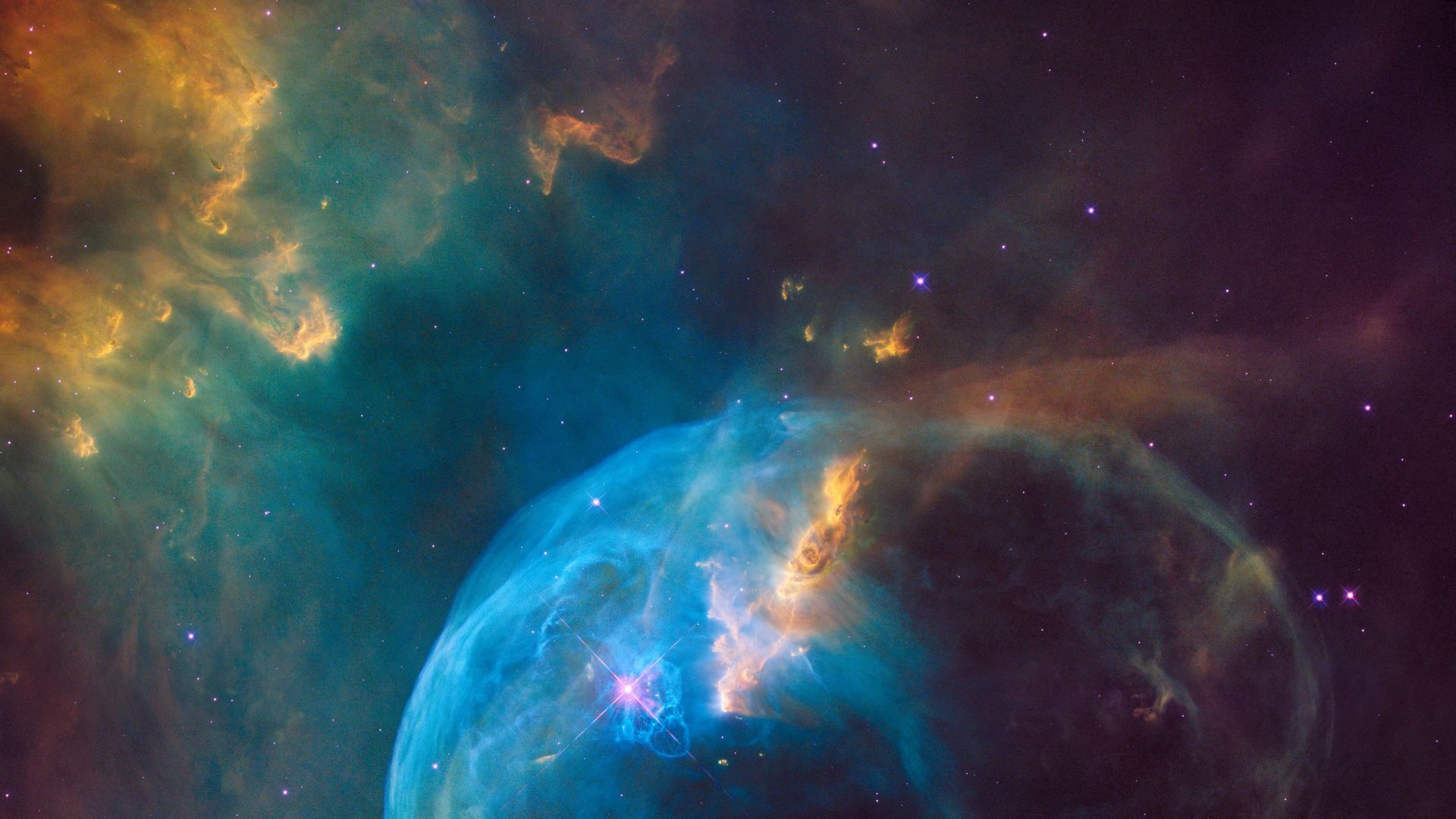Hubble Deep Field The Bubble Nebula Space Nasa - Latest Hubble Deep Space - HD Wallpaper 