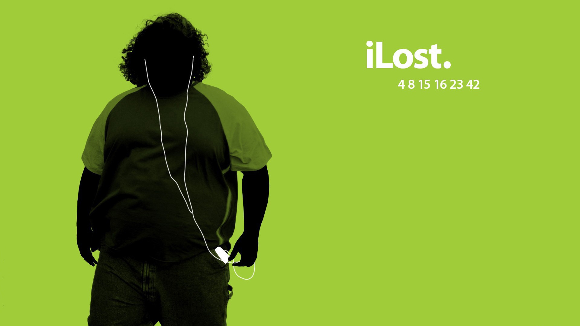 Wallpaper Green, Black, Lost, White - Lost Tv Show Iphone Background - HD Wallpaper 