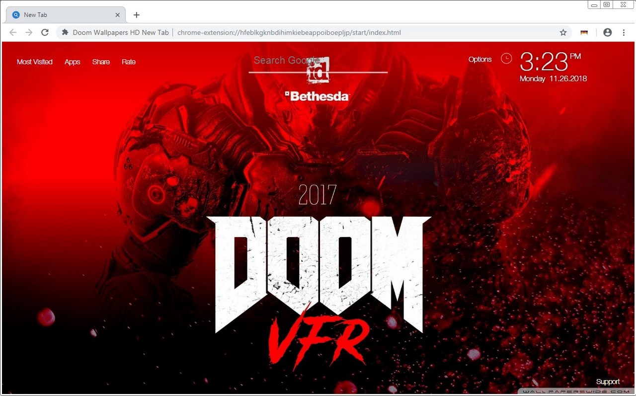 Doom Wallpaper Hd New Tab Doom Themes - Doom Vfr - HD Wallpaper 