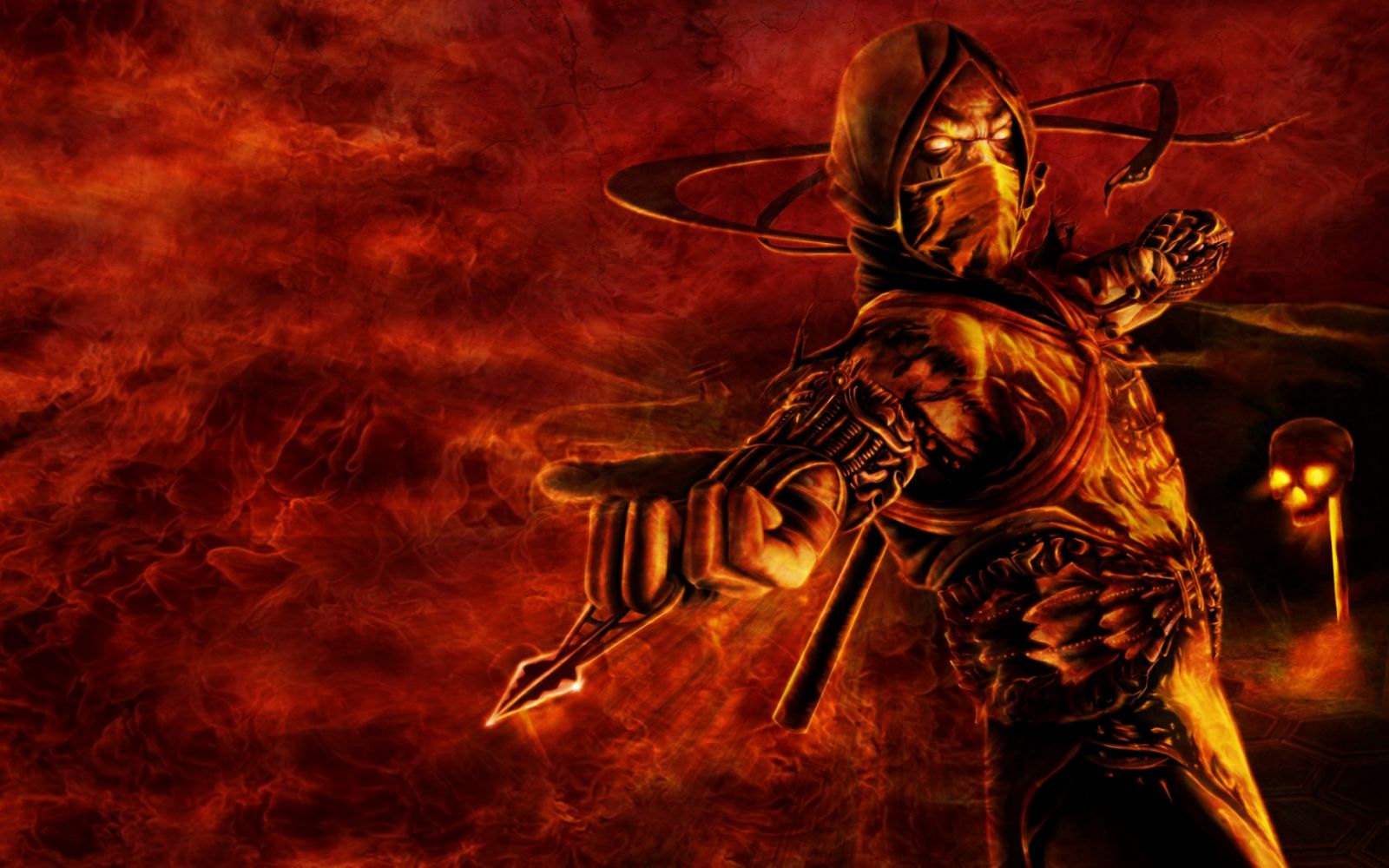 2013 11 Mortal Kombat Scorpion Hd Wallpaper - Mortal Kombat 11 Hd - HD Wallpaper 