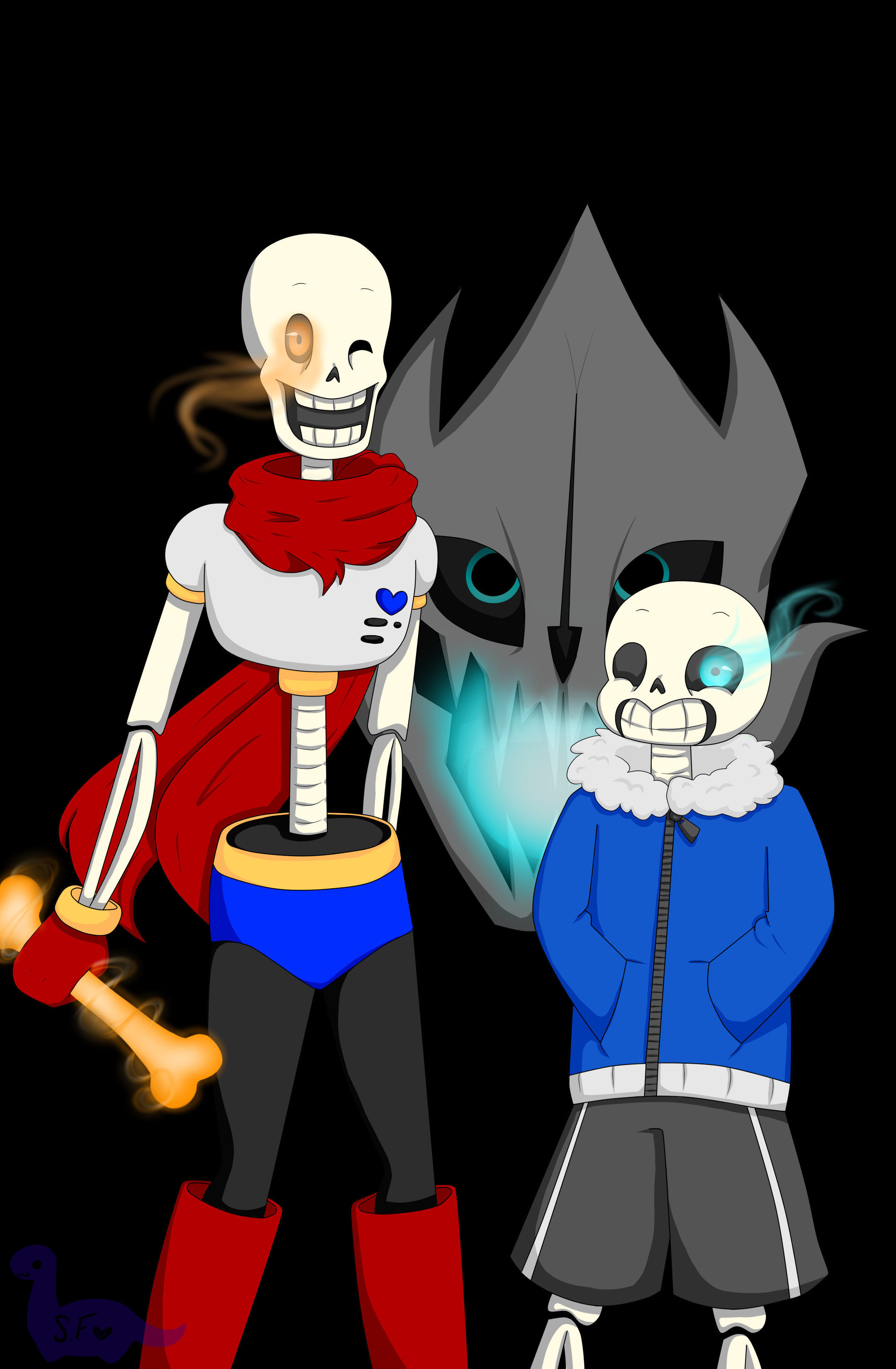 Sans And Papyrus Wallpaper - Undertale Wallpaper Sans And Papyrus - HD Wallpaper 