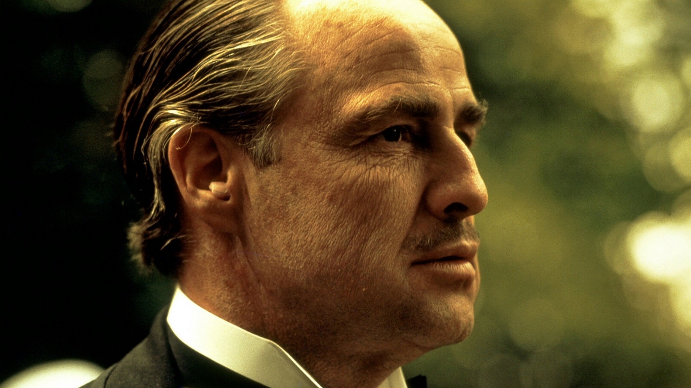 Wallpaper Godfather, Old, Face, Marlon Brando, Don - Godfather Robert De Niro - HD Wallpaper 