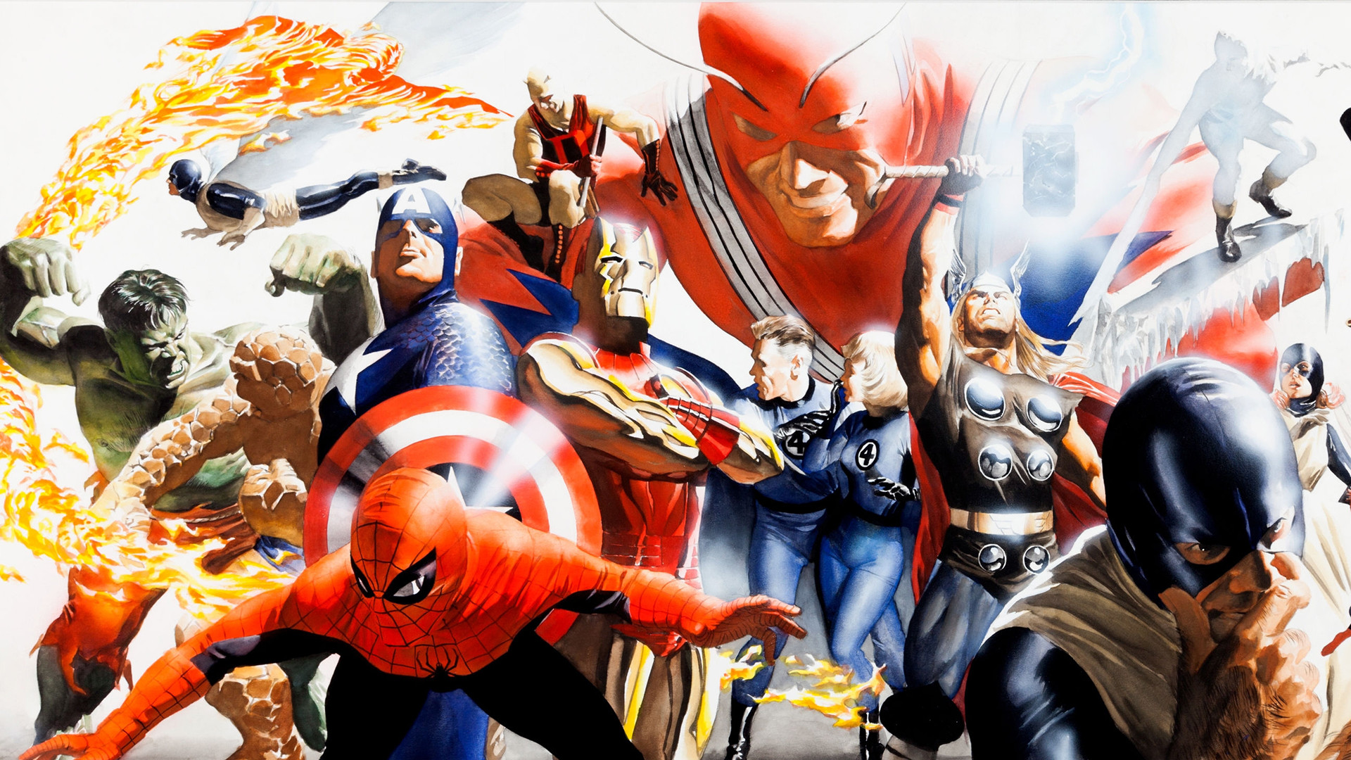Original Marvel 
 Src Best Alex Ross Wallpaper Free - Alex Ross Wallpapers Hd - HD Wallpaper 