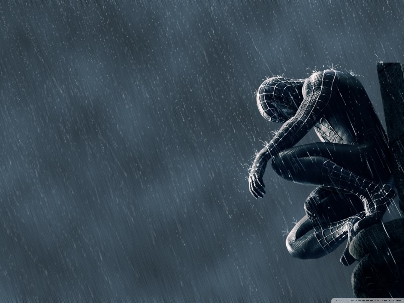 Hd Spiderman Black Suit - HD Wallpaper 