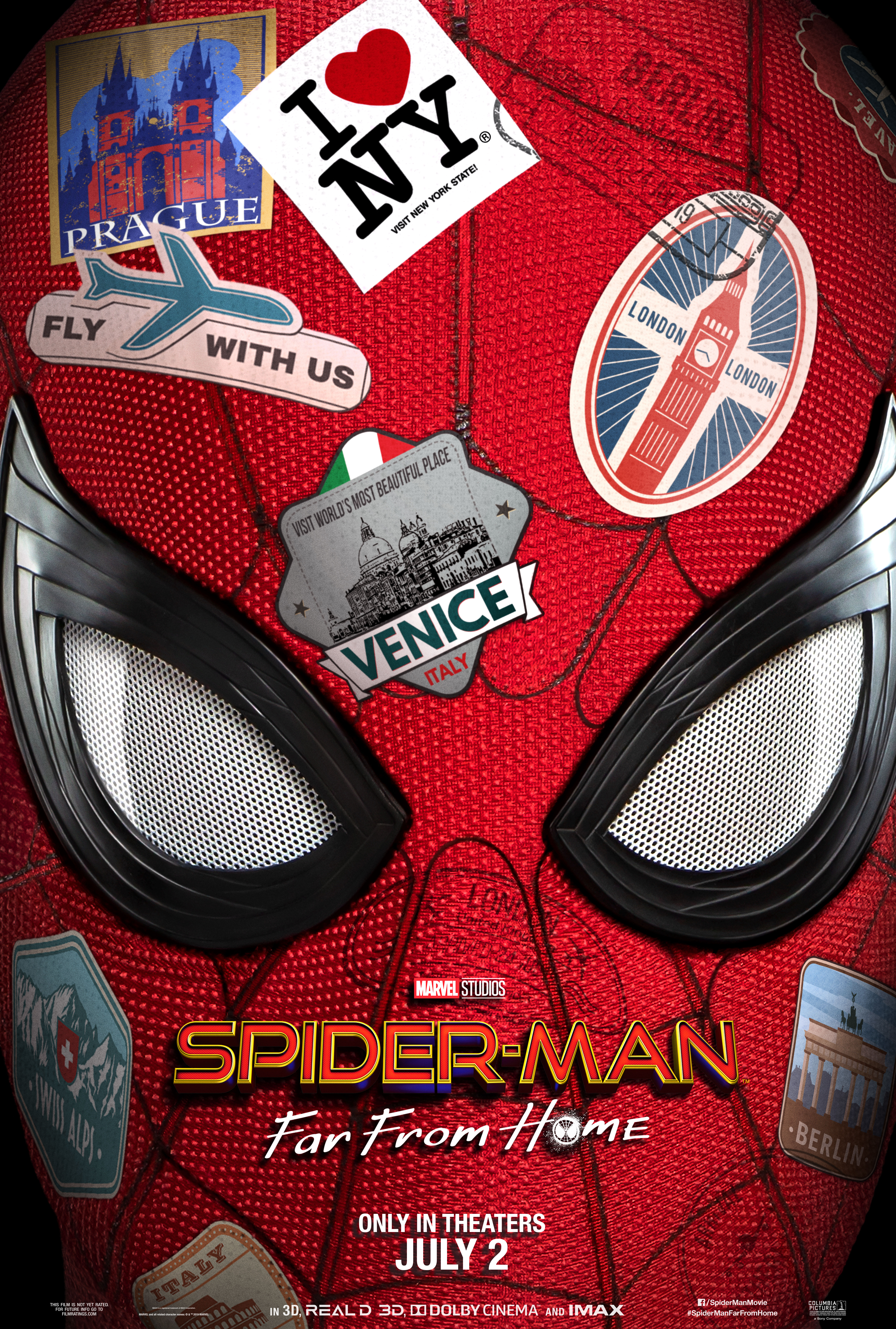 Spider Man Far From Home Sticker Poster - HD Wallpaper 