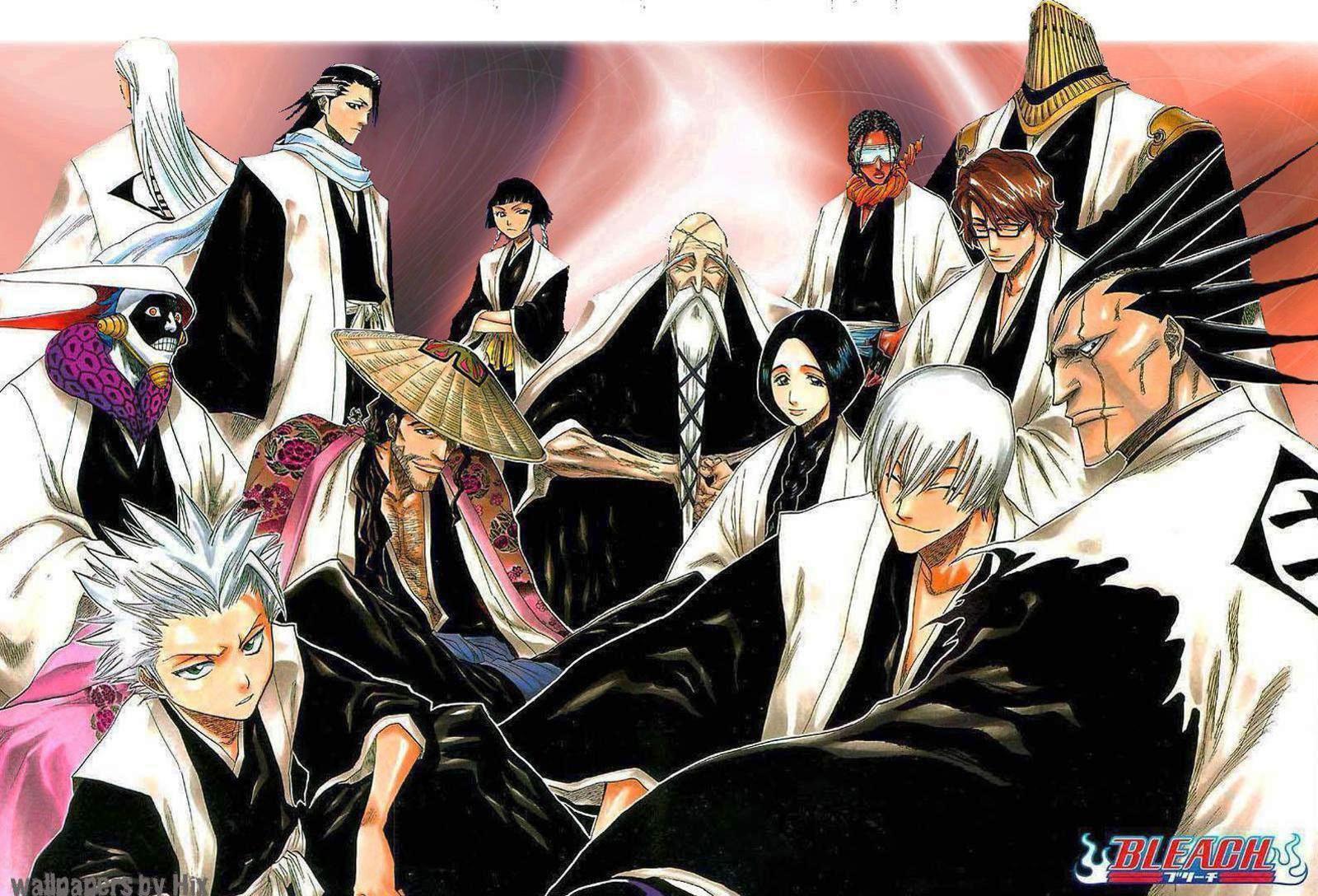 Wallpapers - Bleach Captains Manga - HD Wallpaper 