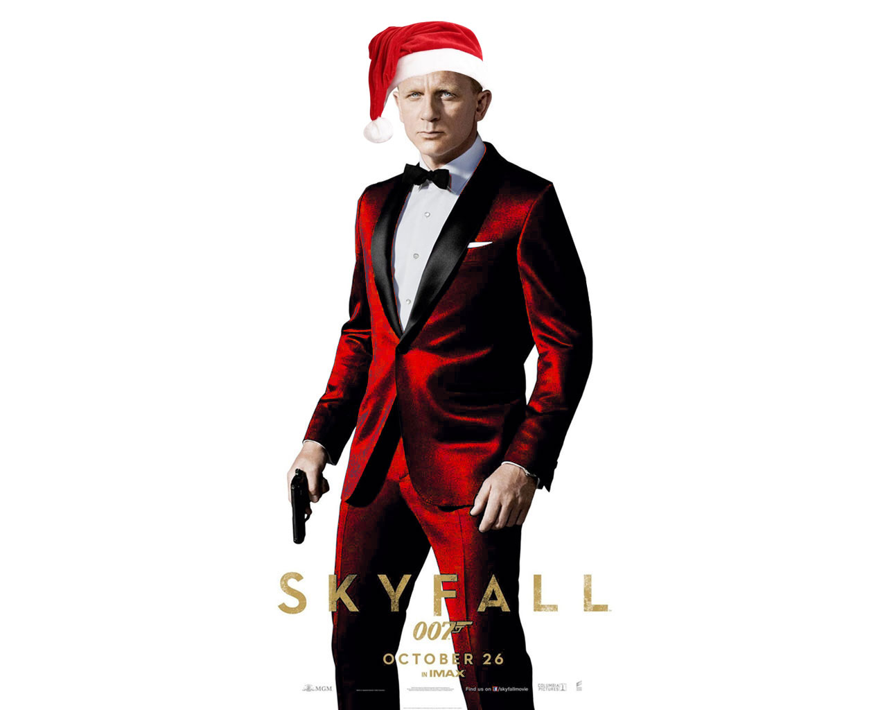 Merry Christmas James Bond - HD Wallpaper 