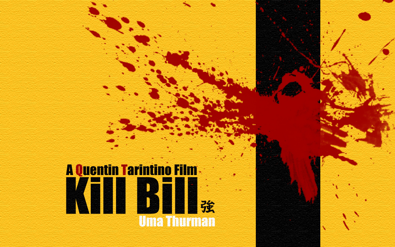 Kill Bill - Bloodspattered - You Shall Not Kill Background - HD Wallpaper 