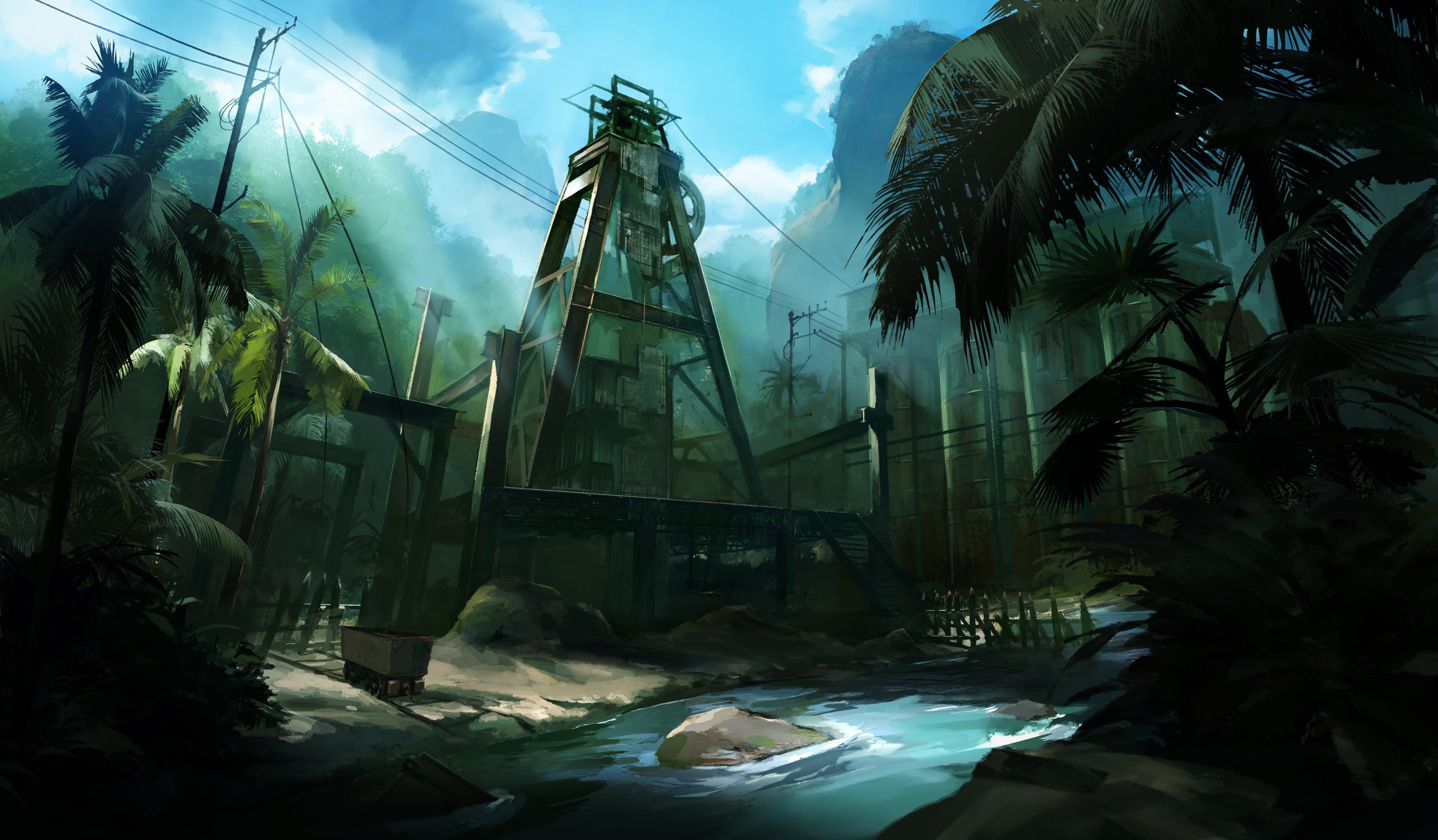 Planet Colony Concept Art - HD Wallpaper 