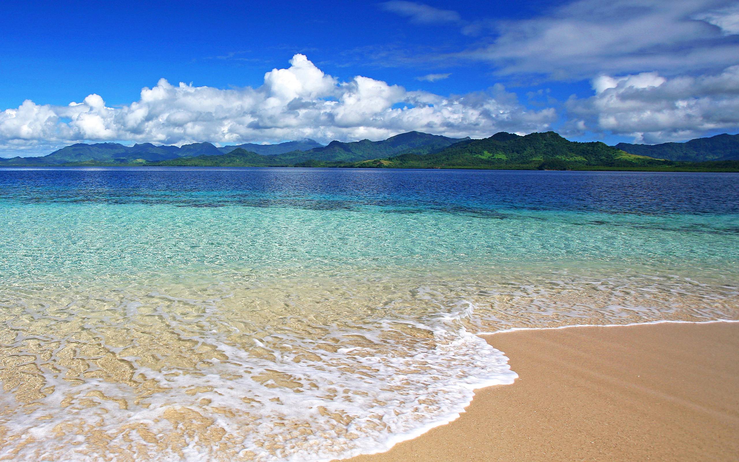 Fiji Beach Desktop Free Hd Wallpaper - Beach Background Hd - 2560x1600  Wallpaper 