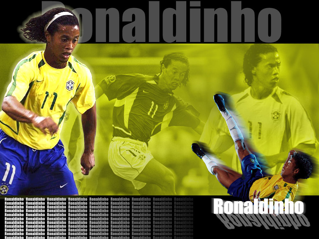 Ronaldinho-wallpaper - Ronaldinho Brazil - HD Wallpaper 