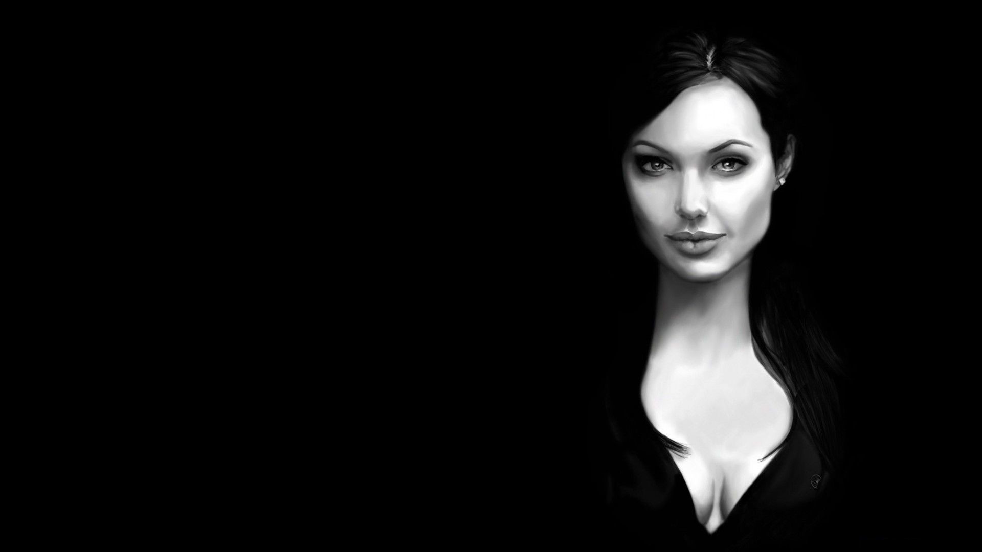 Angelina Jolie Girl Lara Croft Lara Croft Tomb Raider - Angelina Jolie Black Background - HD Wallpaper 