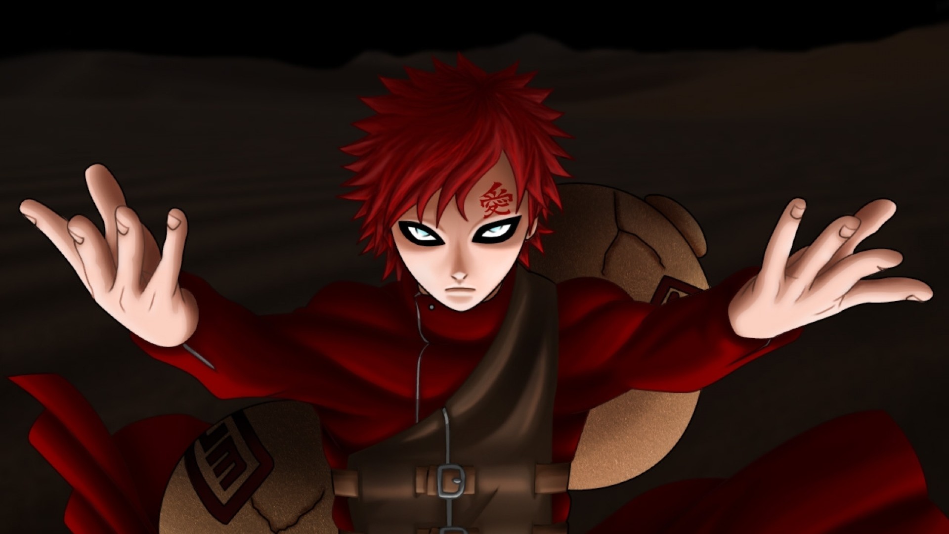 Preview Wallpaper Naruto, Gaara, Girl, Magic, Look - Gaara Hd - HD Wallpaper 