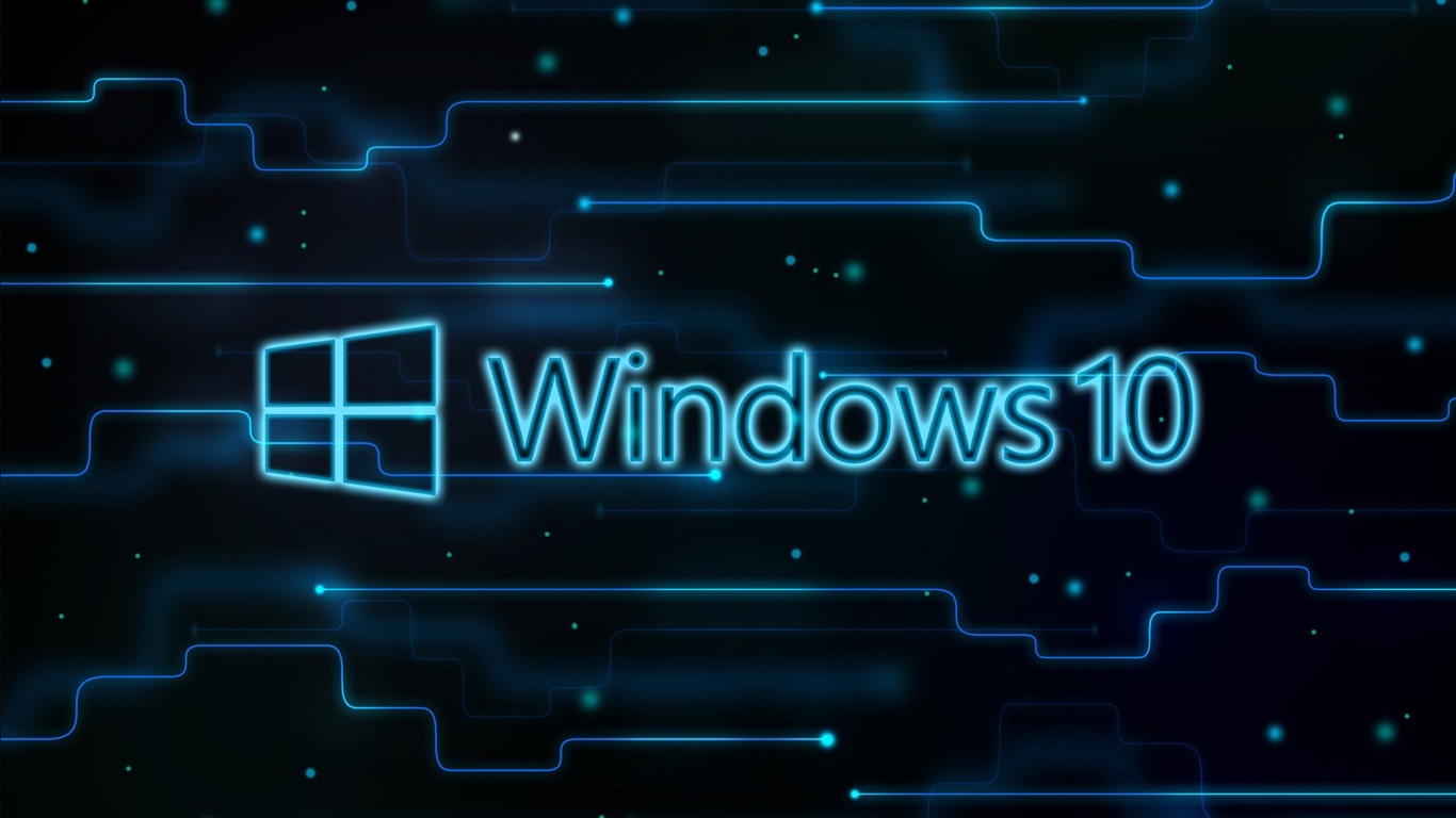 Windows 10 Hd Theme Desktop Wallpaper - Neon - HD Wallpaper 