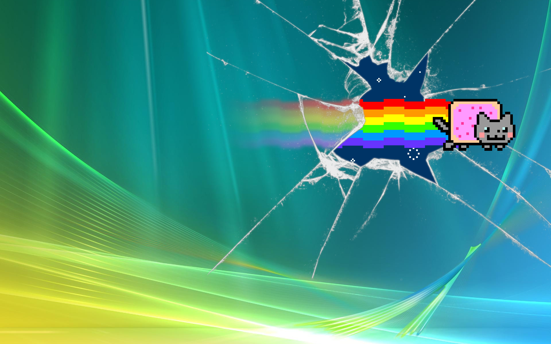 Windows - Nyan Cat - HD Wallpaper 