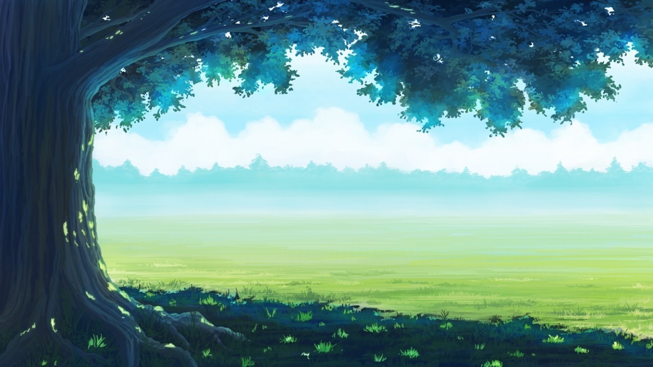 Anime Landscaope, Forest, Grass - Anime 2560 X 1440 - 1280x720 Wallpaper - Anime Landscaope, Forest, Grass - Anime 2560 X 1440 - 1280x720 Wallpaper -