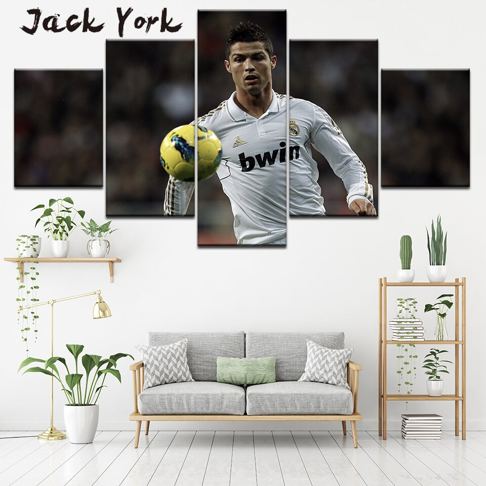 Pintura Em Tela De 5 Pecas - HD Wallpaper 