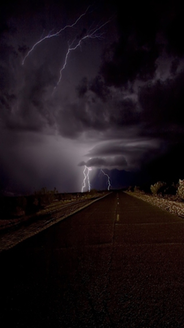 Stormy Road - HD Wallpaper 