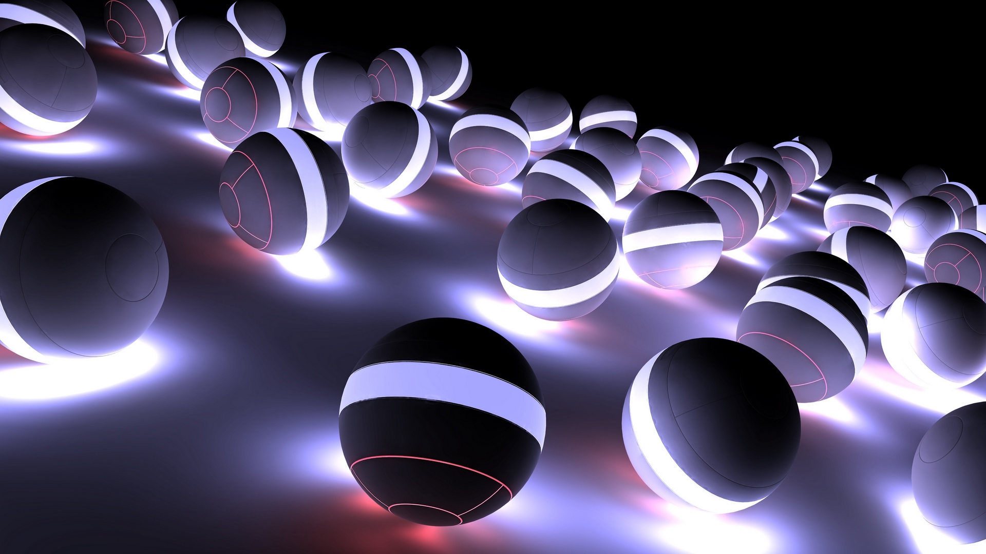 Wallpaper Balls, Neon, Light, Bright, Shadow - Very Nice Wallpaper Hd - HD Wallpaper 