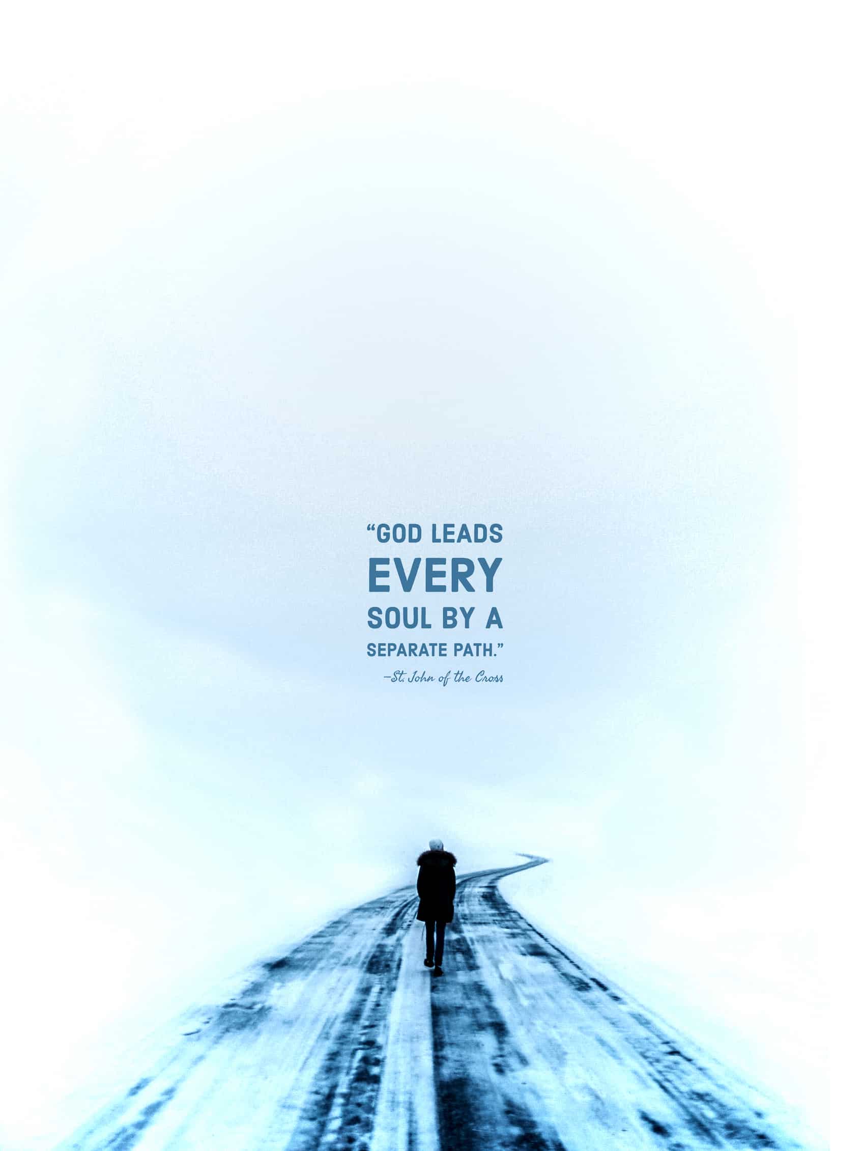 Photo Of A Person Walking Alone On A Snowy Road With - Not All Who Wander Are Lost - HD Wallpaper 