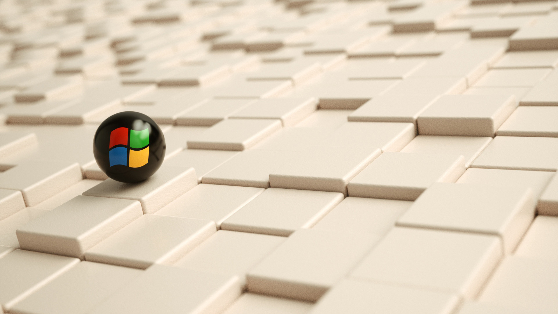 Windows Logo Surface Cubes - Windows 7 1366x768 - HD Wallpaper 