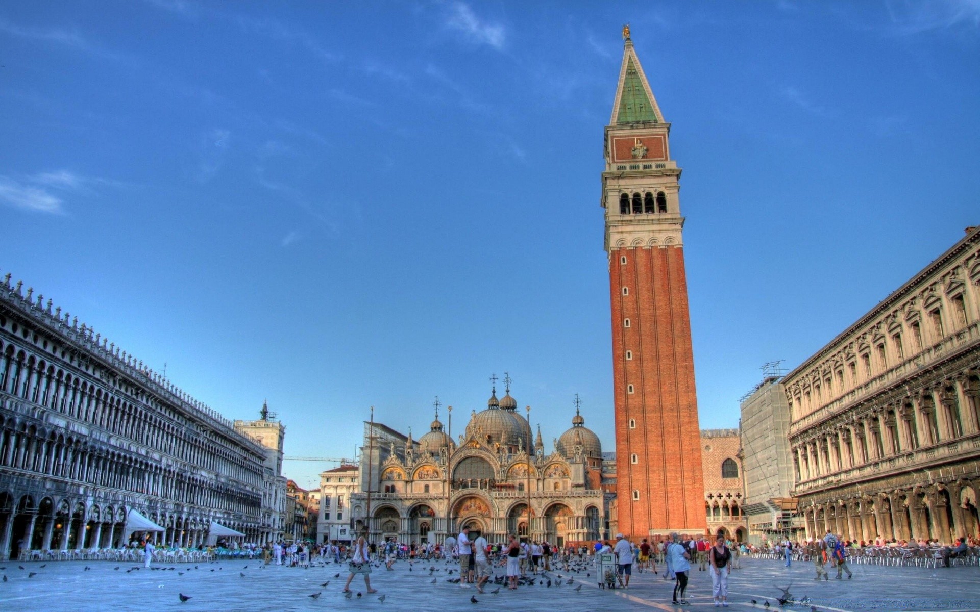 Europe Architecture Travel City Building Venetian Tourism - Piazza San Marco - HD Wallpaper 