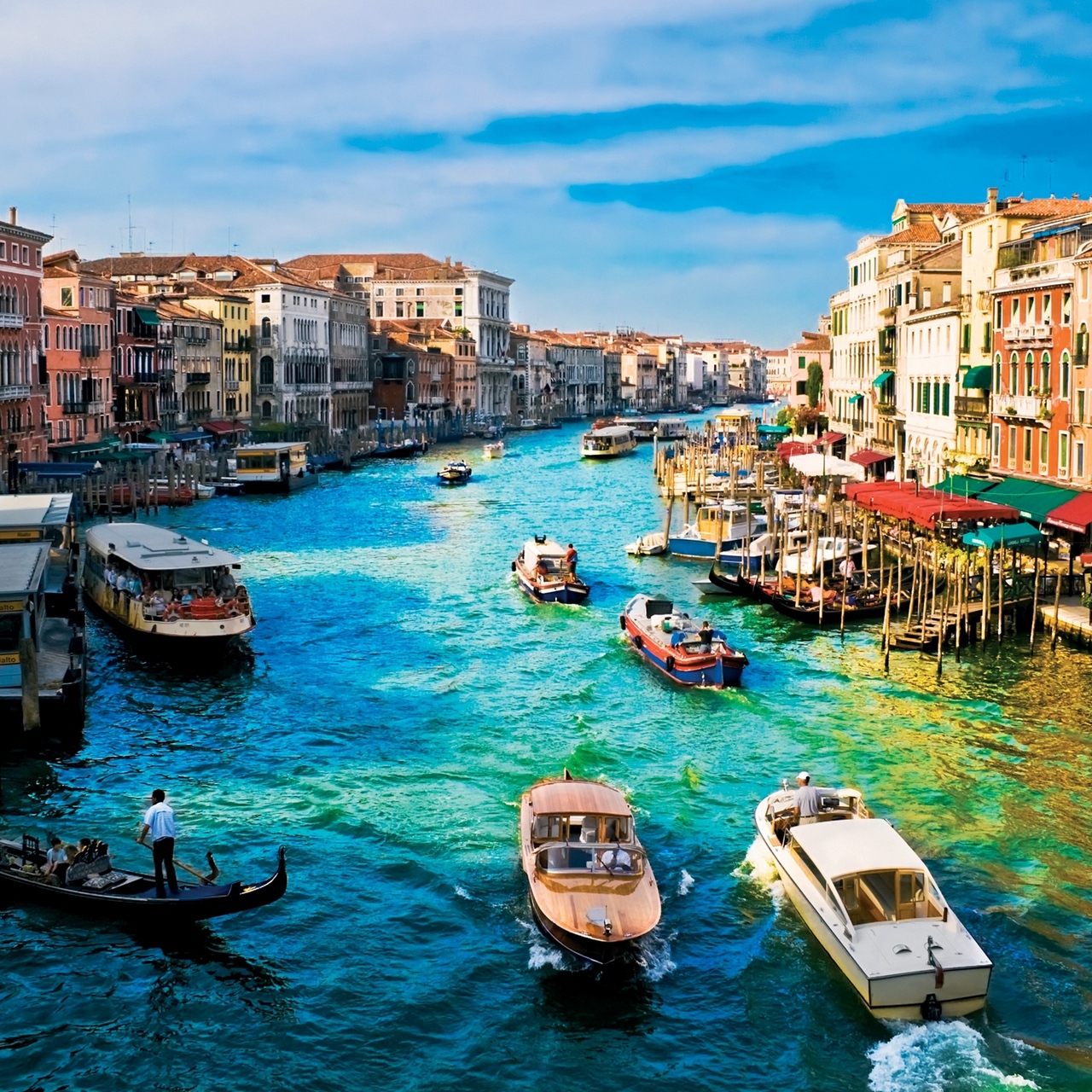 Wallpaper Italy, Venice, River, House, Dock - HD Wallpaper 