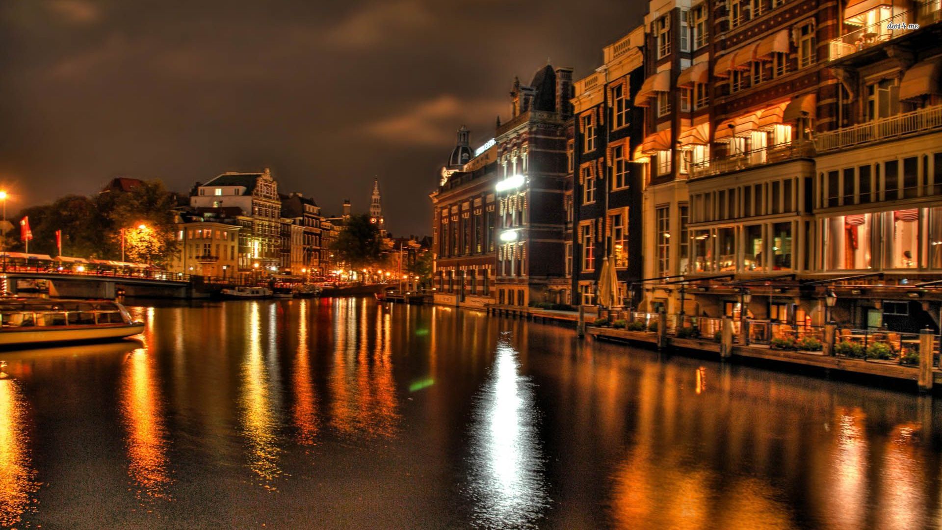 Venice Italy At Night Desktop - HD Wallpaper 