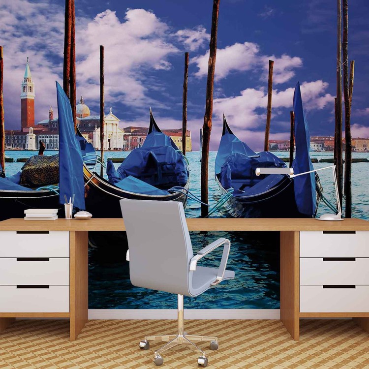 City Venice Gondola Wallpaper Mural - Venezia Gondolas - HD Wallpaper 