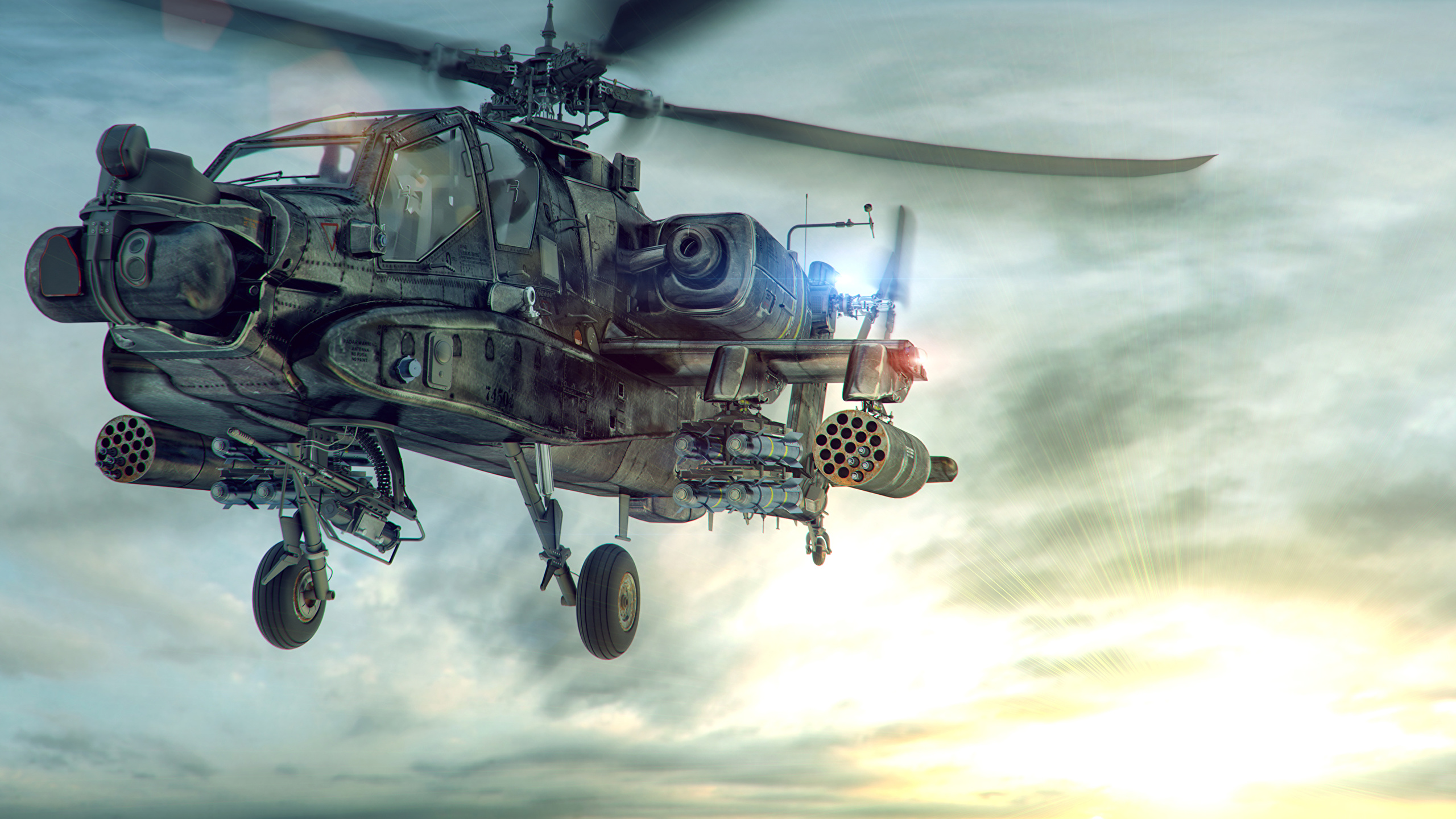 Ah 64 Apache Art - HD Wallpaper 