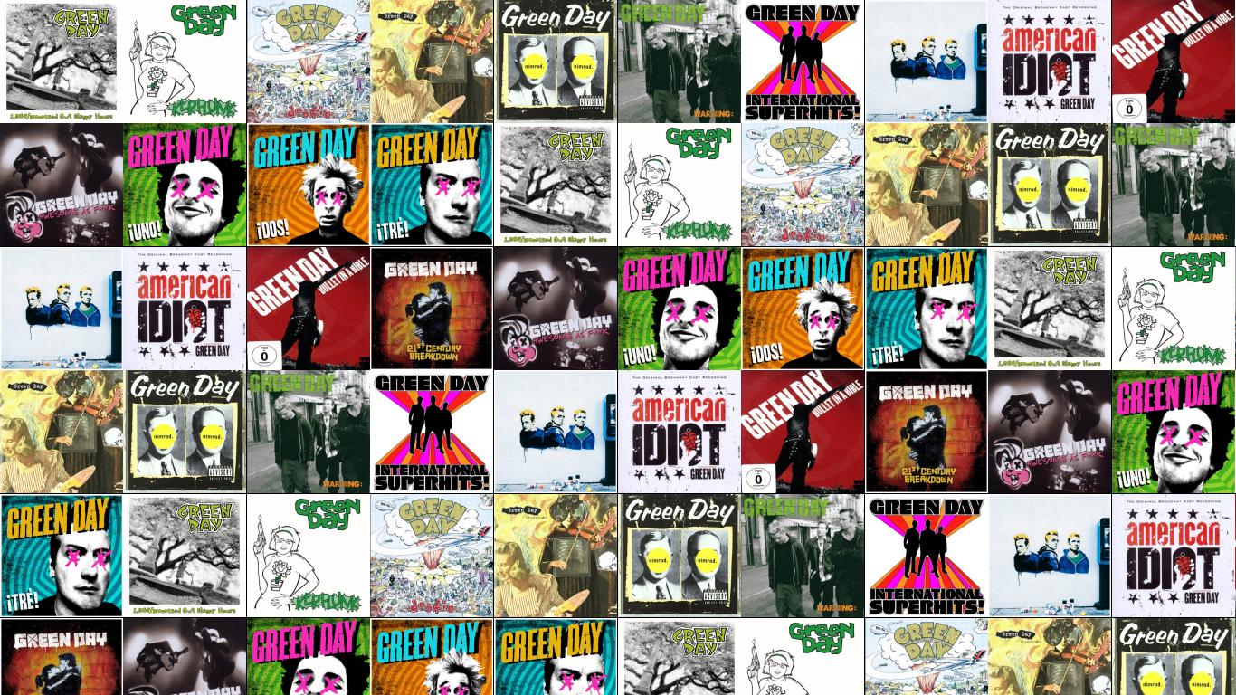 Green Day All Album Covers - HD Wallpaper 