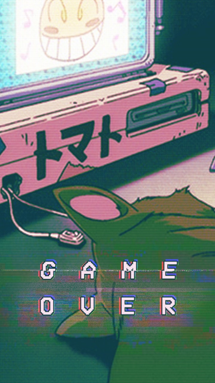 Wallpaper, Game, And Game Over Image - Anime Aesthetic Wallpaper Iphone - HD Wallpaper 