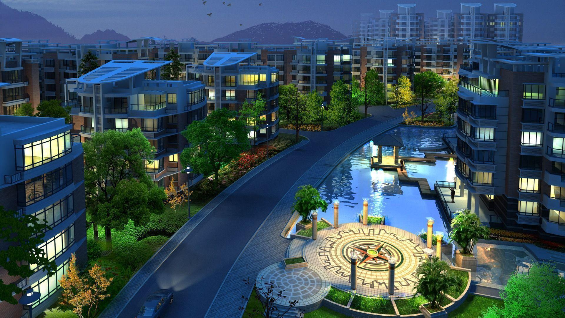 Landscape Architecture Hd - HD Wallpaper 