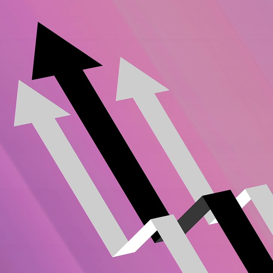 Dynamic Arrows Moving Upward - Triangle - HD Wallpaper 