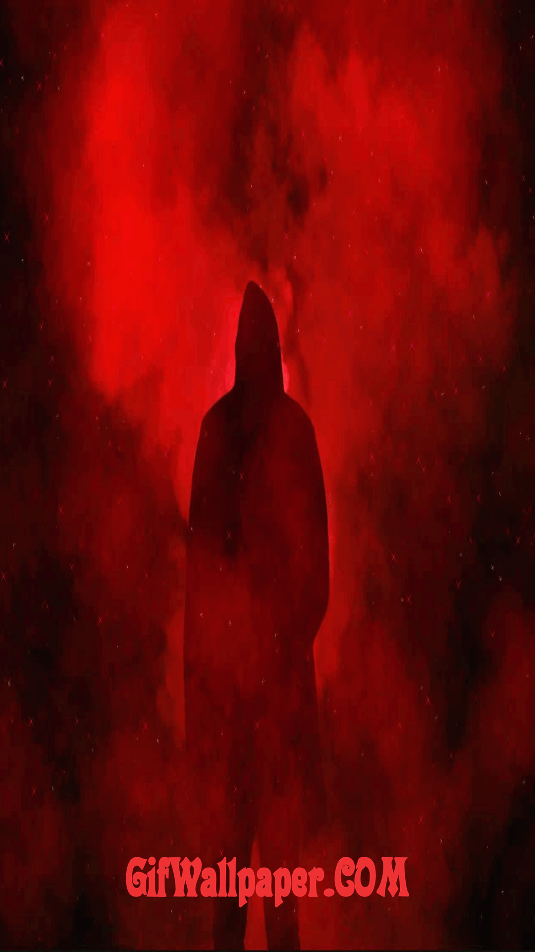 Red Smoke Sparkle Man Gif Wallpaper - Darkness - HD Wallpaper 