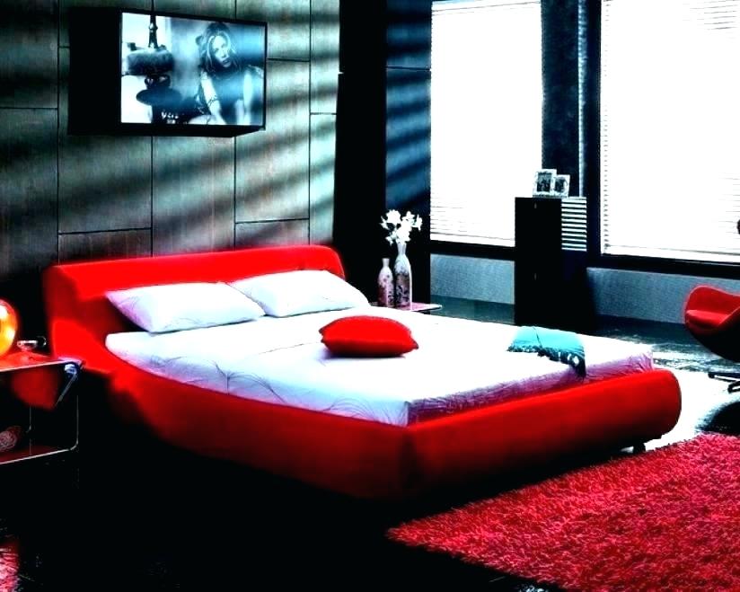 Black Red Bedroom Ideas Red And Black Bedroom Designs - Bed Frame - HD Wallpaper 