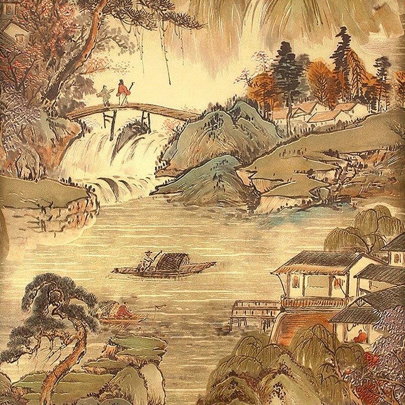 Chinese Mural Painting - HD Wallpaper 