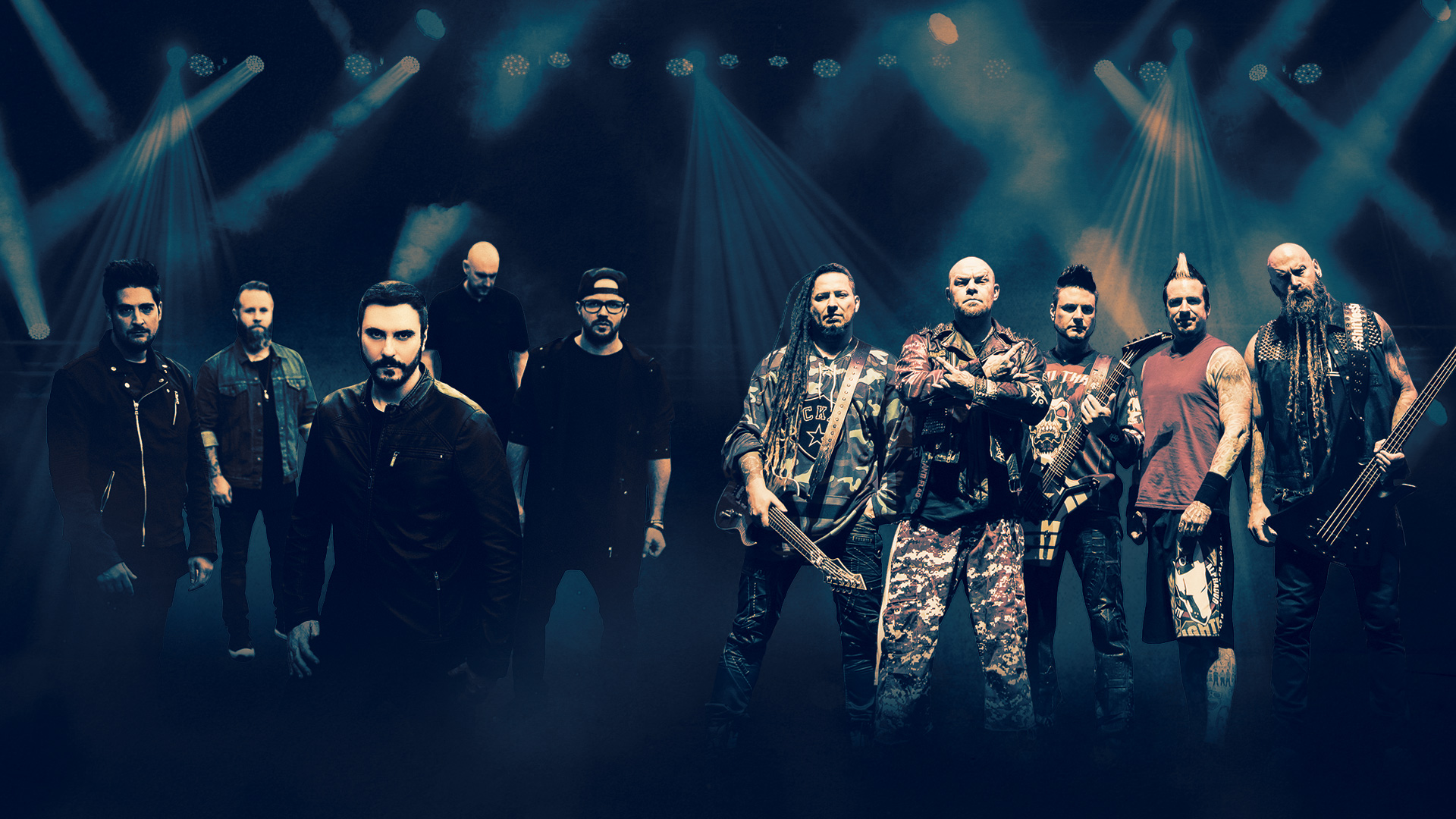 Breaking Benjamin And Five Finger Death Punch - Five Finger Death Punch 2018 - HD Wallpaper 