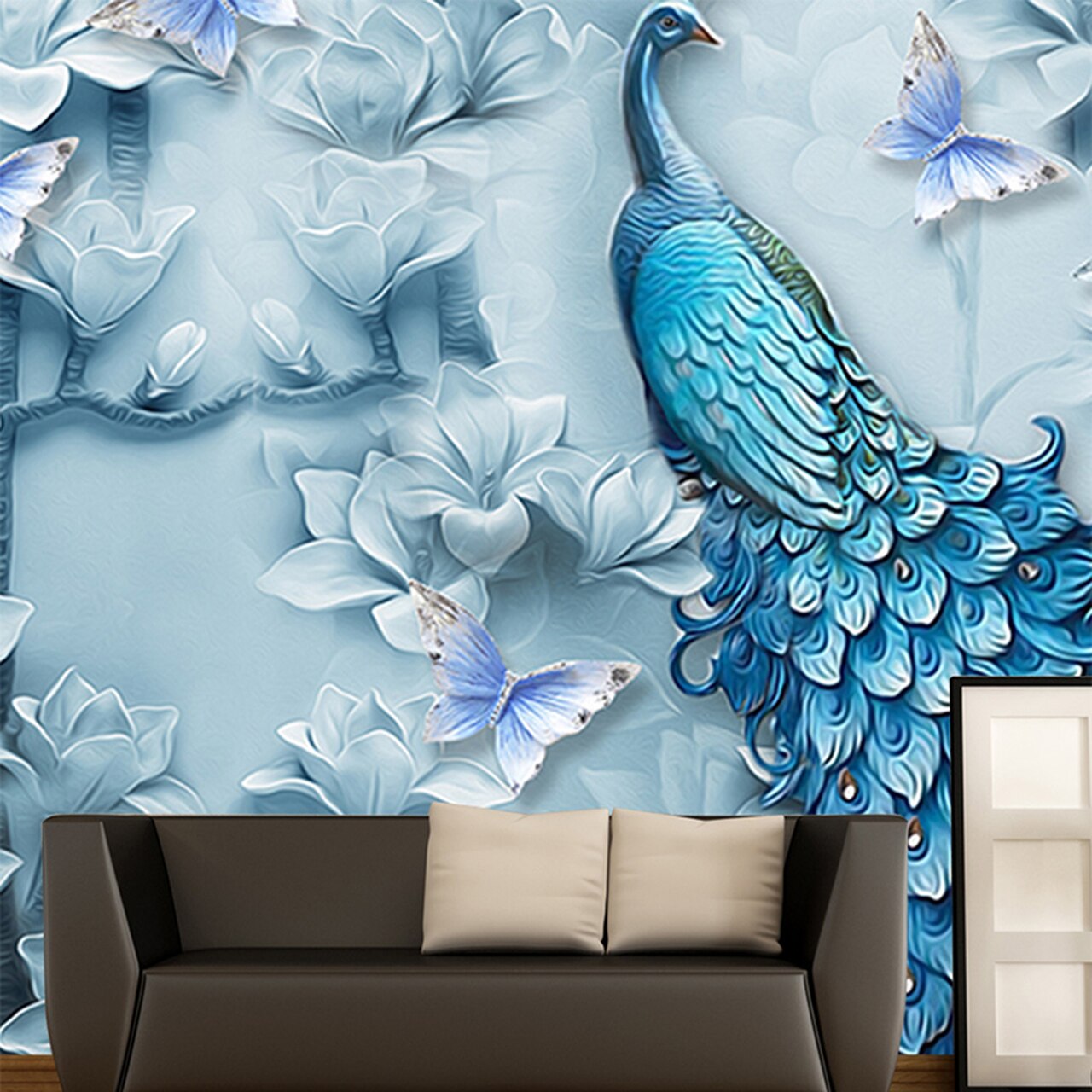 Shutterstock 3d Wallpaper Peacock - 1280x1280 Wallpaper 