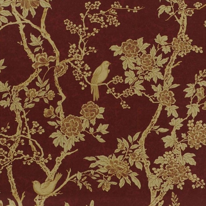 Marlowe Floral Wallpaper Ralph Lauren Sterling Prl048/07 - Ralph Lauren Home - HD Wallpaper 