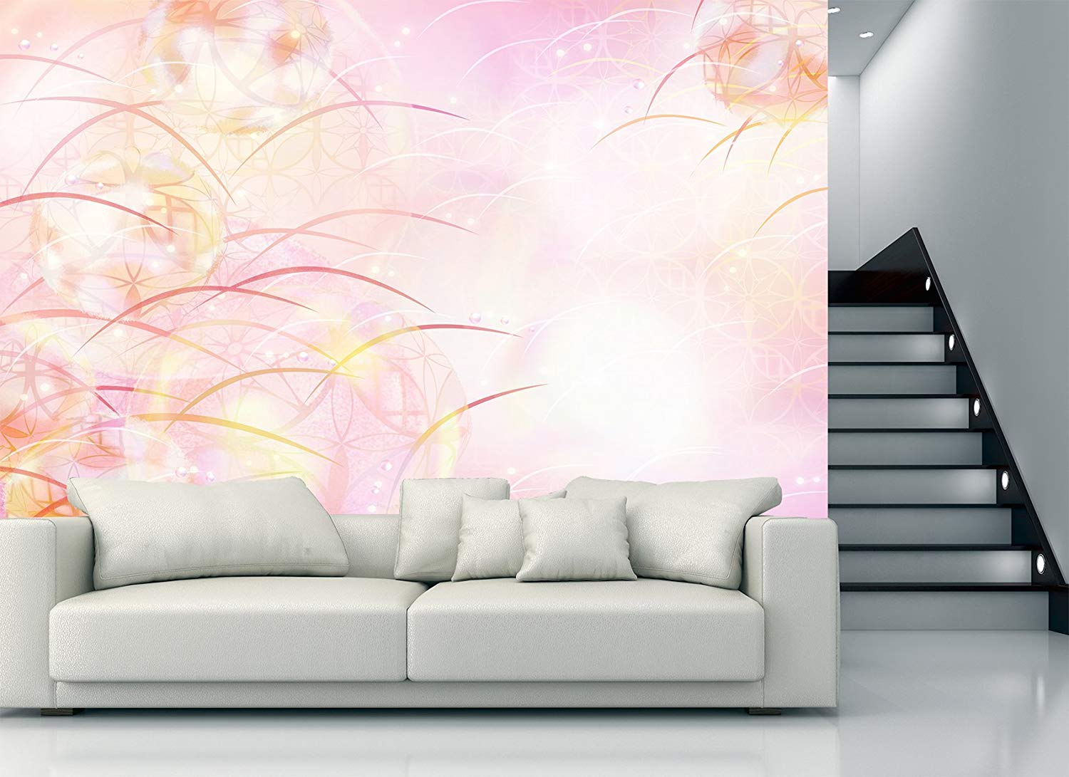 Japanese Fresco Beautiful Japanese Wall Murals, Id - Design - HD Wallpaper 