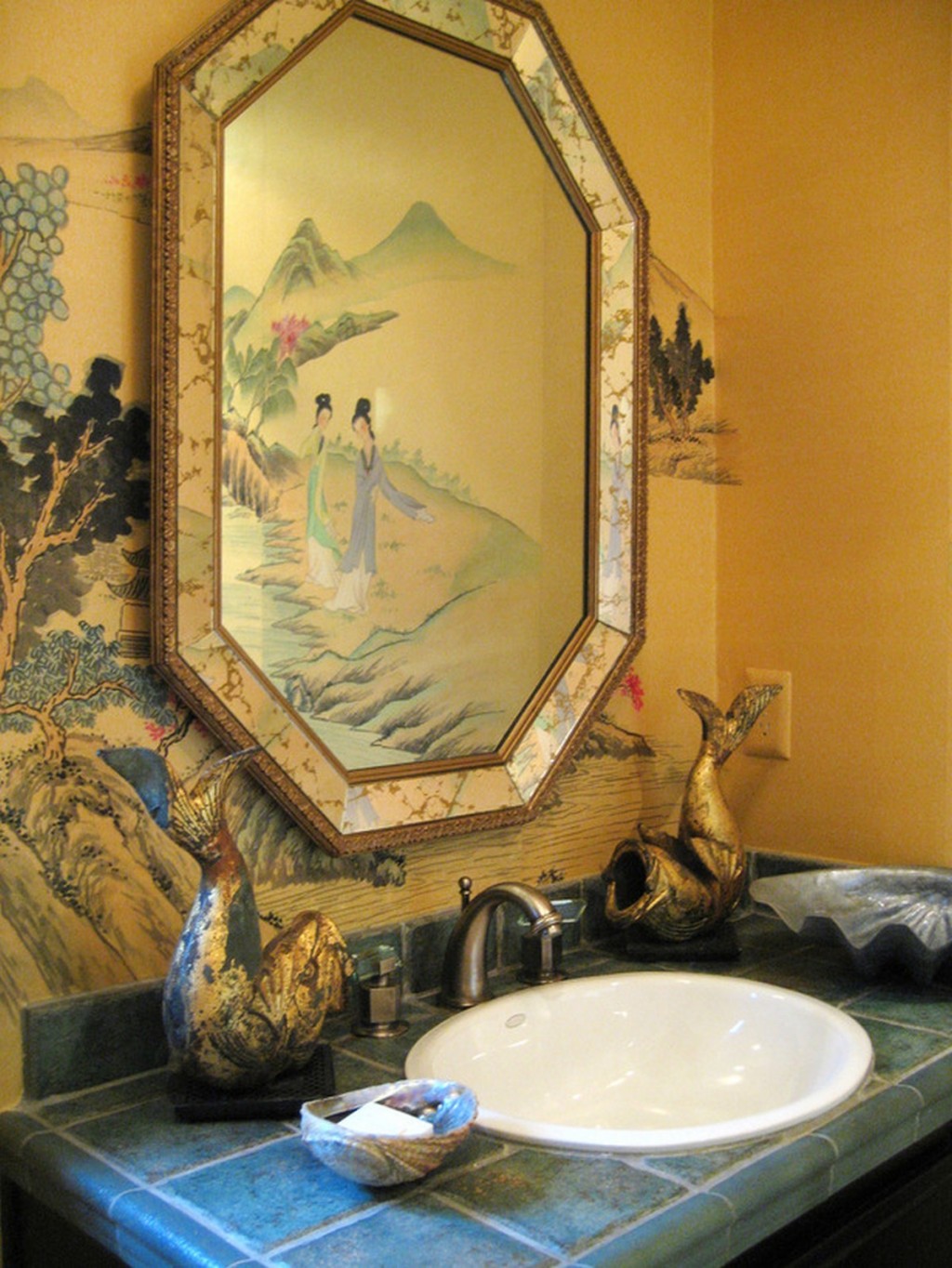 Decoration Asian Inspired Design Ideas For Bathroom - Bathroom - HD Wallpaper 
