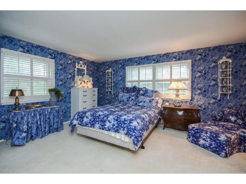 Here S A Perfect Example Of Matching Wallpaper And - Bedroom - HD Wallpaper 